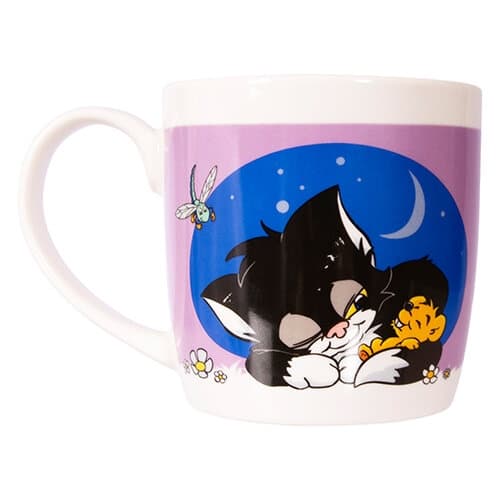 Mugg Katten Jansson & Husmusen Lila