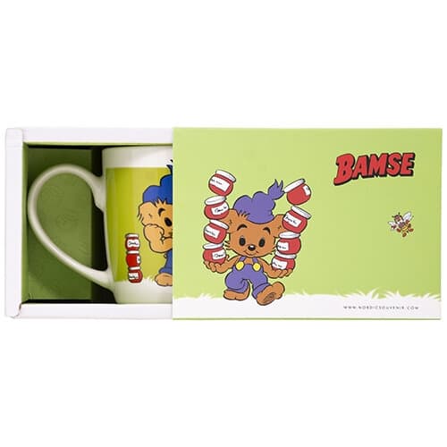 Bamse Mugg Bamse med dunderhonung Grön