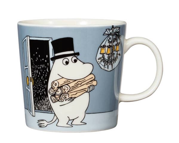 Arabia Mumin Mugg 30cl Muminpappa Grå