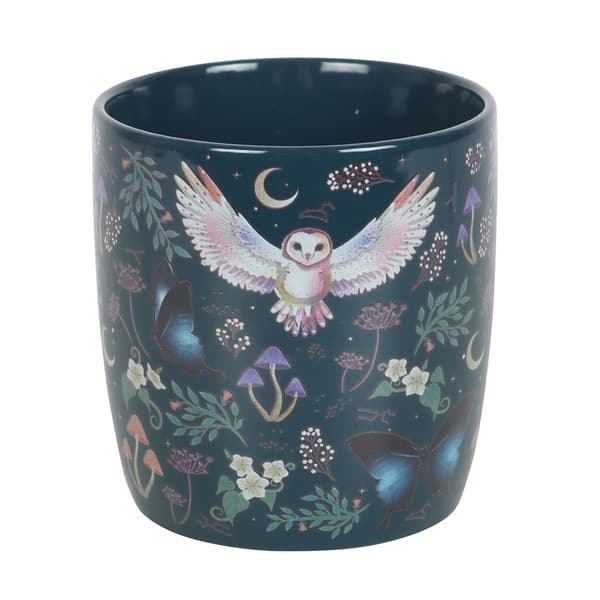 Something Different Night Flight All-Over Print Ceramic 320ml Mug Green/Beige/Blue One Size