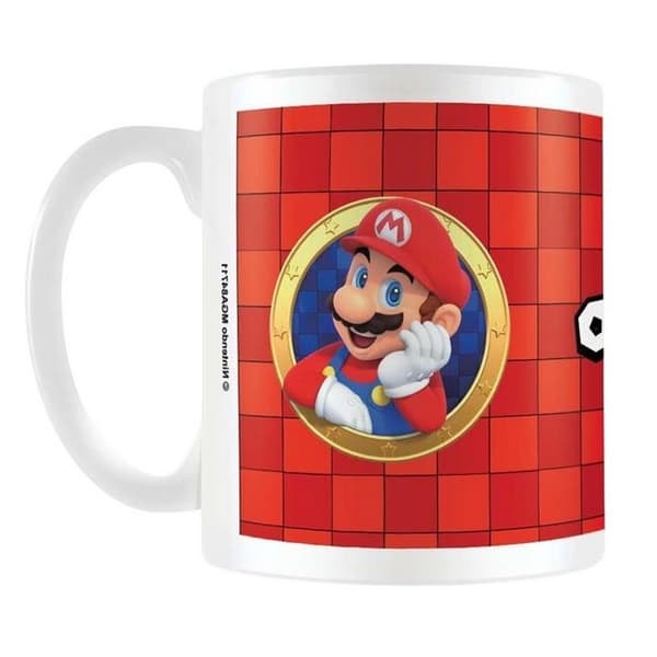 Super Mario Portrait Mario Mug Red/White One Size
