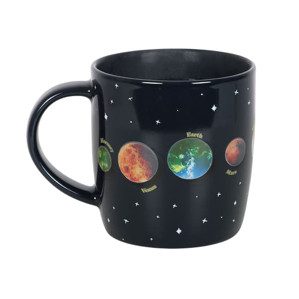 Something Different Solar System 500ml Heat Changing Mug Blue/Green/Orange One Size