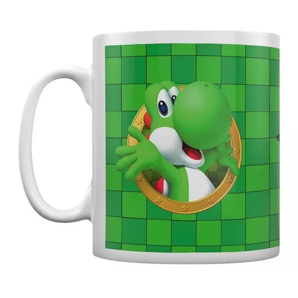 Super Mario Portrait Yoshi Mug Green/White One Size