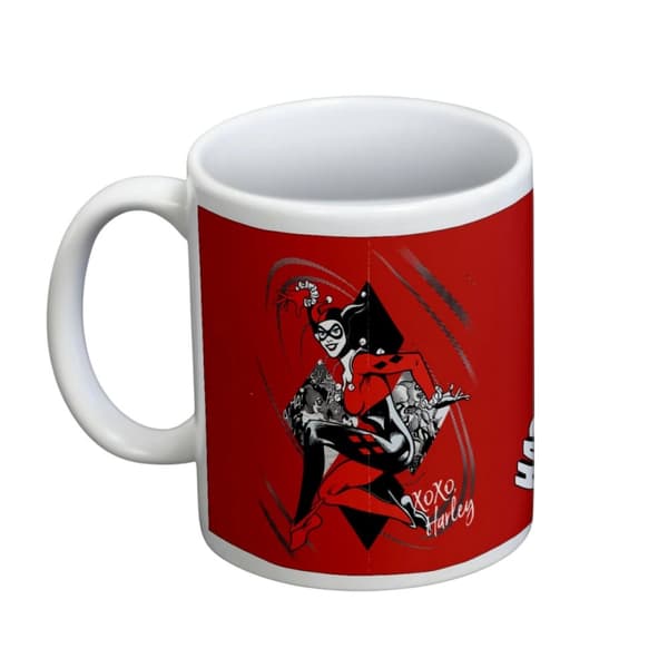 Batman Harley Quinn Play Mug White/Red One Size