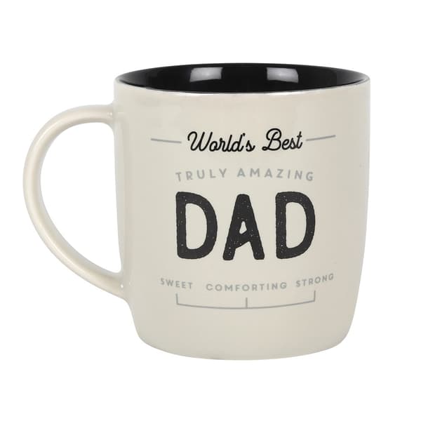 Something Different Truly Amazing Dad Ceramic Mug White/Black One Size