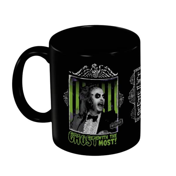 Beetlejuice Ghost With The Most Mug Black/Green 12cm x 10.5cm x 7cm