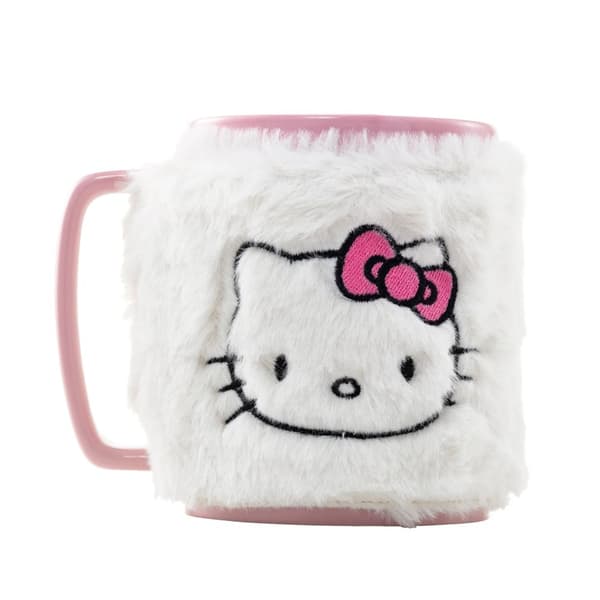 Hello Kitty Fluffy Mug White/Pink One Size