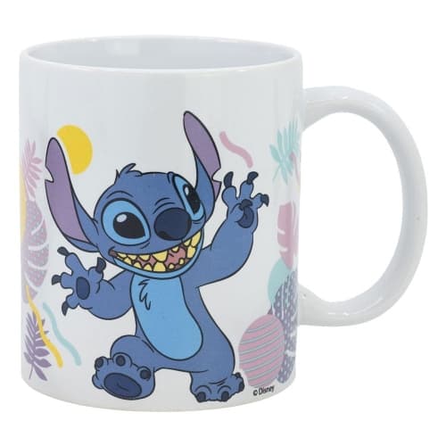 Disney - Stitch with Hawaian Flowers Ceramic Mug - 325ml
