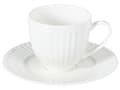Miniatyrbild 4 av 8: Set med 4 Koppar med Fat Vit Porslin Kaolin Handgjord Glansig Finish Service för 4 Personer Te Kaffe Kök Matsal