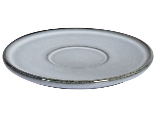Set med 4 Koppar med Fat Ljusblått Stengods Kaolin Handgjord Reaktiv Glasyr Finish Service för 4 Personer Te Kaffe Kök Matsal