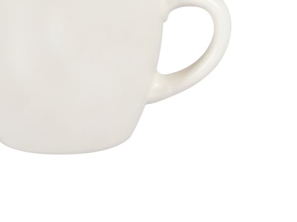Set med 4 Koppar med Fat Vitt Stengods Kaolin Handgjord Reaktiv Glasyr Finish Service för 4 Personer Te Kaffe Kök Matsal