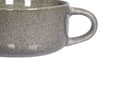 Miniatyrbild 9 av 9: Set med 4 Koppar med Fat Grå Stengods Kaolin Handgjord Reaktiv Glasyr Finish Service för 4 Personer Te Kaffe Kök Matsal