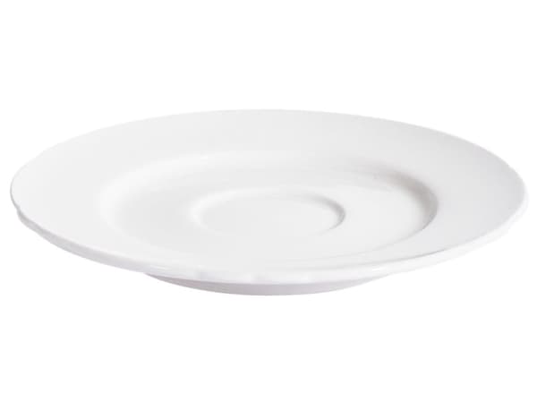 Sett med 4 kopper med skåler Hvit Porselen Blank finish Servise for 4 personer Kaffekopp Tekopp