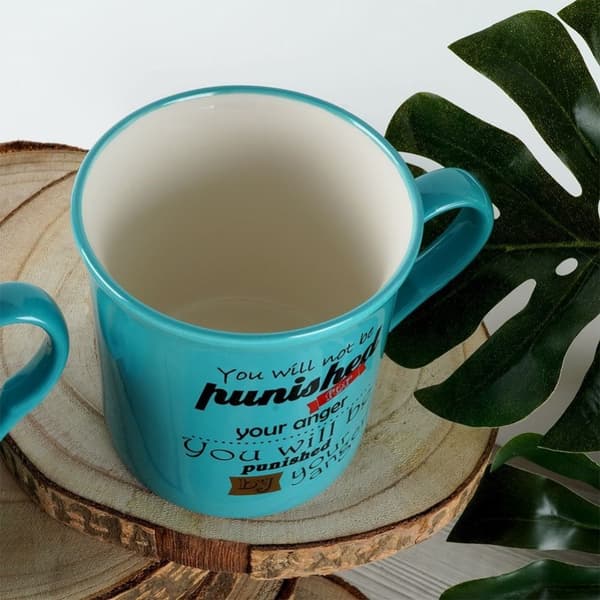 SÆT MED 4 BLÅ PORCELÆN GAVEKRUS