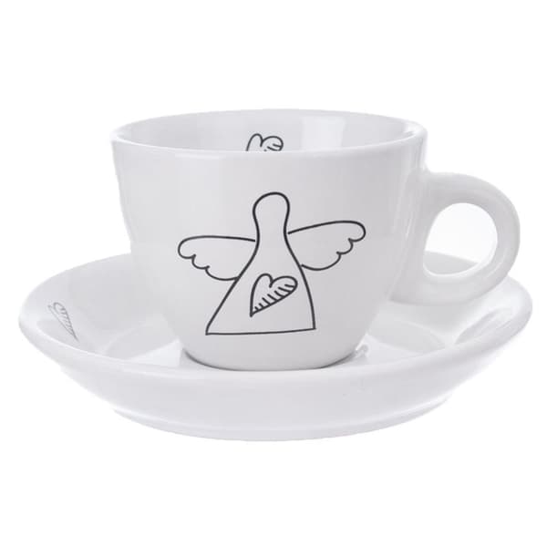 Porcelæn espresso kaffekop, hvid, 90 ml, 2 stk