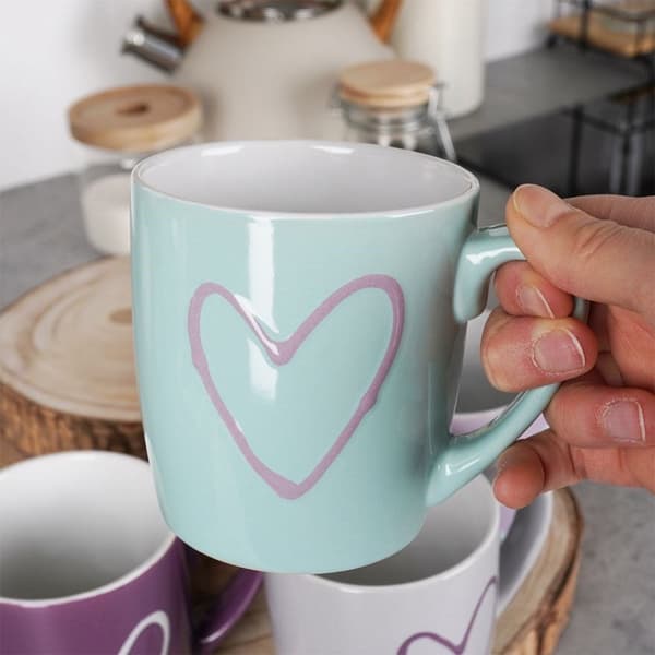 KERAMISKE KRUS MED HÅNDTAG TIL DRIKKE, KAFFE, TE