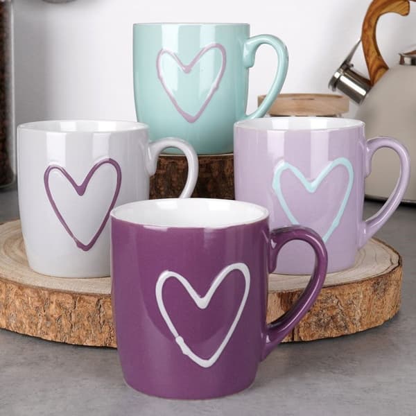 KERAMISKE KRUS MED HÅNDTAG TIL DRIKKE, KAFFE, TE