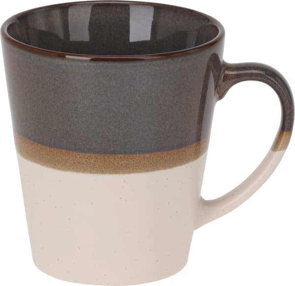 Mugg Grå/Brun Keramik 30 cl 4-pack