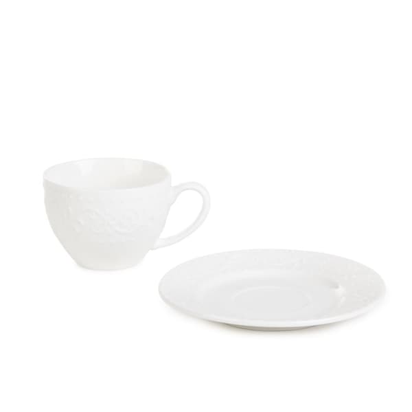 Kop | SYLIA | lille hvid med ornament | 0,09 l | 874685