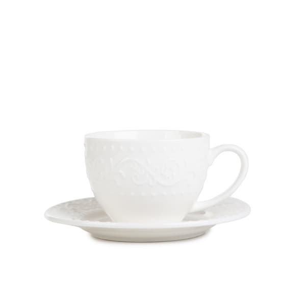 Kop | SYLIA | lille hvid med ornament | 0,09 l | 874685