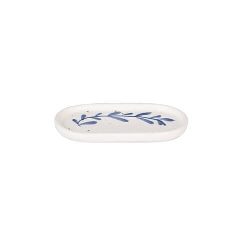 Small Plate Viola Leaf Blue