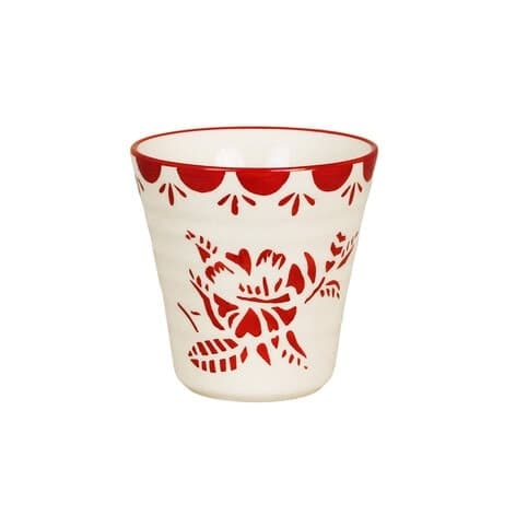 Lattemugg Marion Blomma Röd