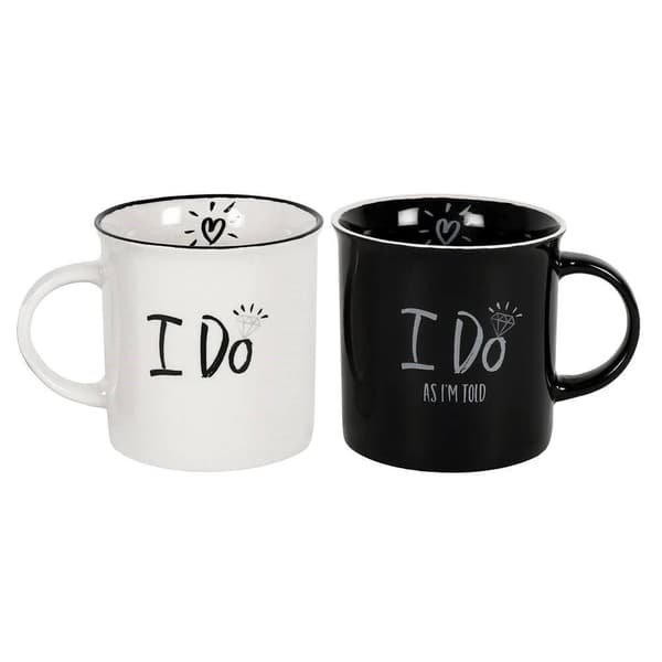 I Do / I Do As I'm Told | Mugg set . Alla hjärtans dag