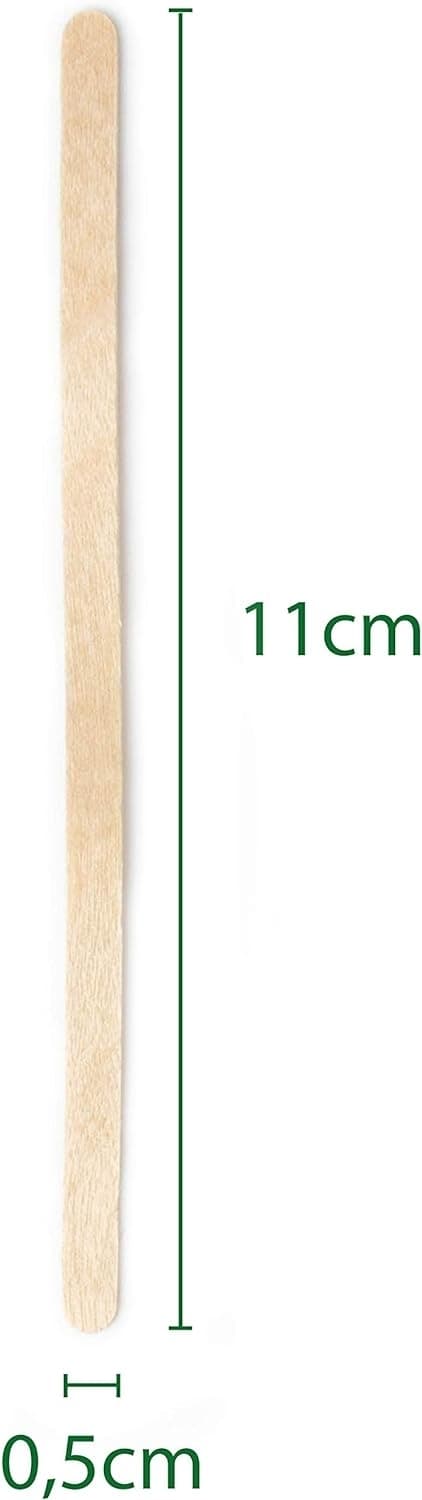 1000 Pack Kaffeblandare Rörpinnar i Trä