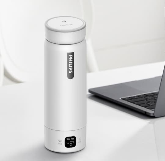 Philips elektrisk varmeisoleringskop med automatisk opvarmning Rejsekruskande 420 ml kedel til transport af udstyr AWP2778