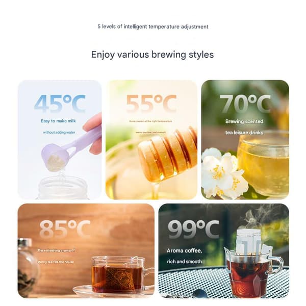 Philips elektrisk varmeisoleringskop med automatisk opvarmning Rejsekruskande 420 ml kedel til transport af udstyr AWP2778