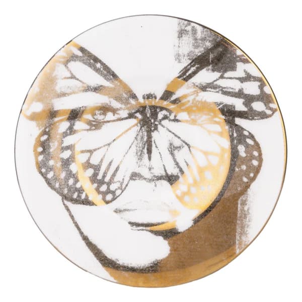 Golden Butterfly Espresso Cup & Saucer, Gold - Carolina Gynning