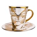 Miniatyrbillede 1 af 2: Golden Butterfly Espresso Cup & Saucer, Gold - Carolina Gynning