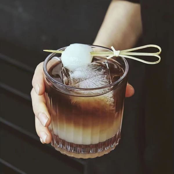 Kristallglas för Mocha Latte - Elegant Design för Kaffeälskare
