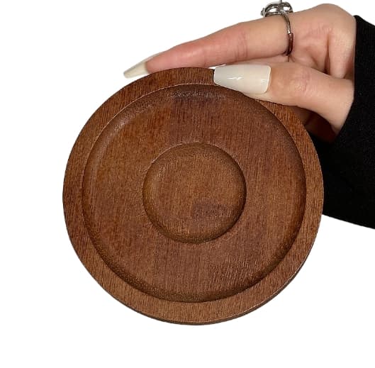 Glasbehållare med Träfot - Minimalistisk och Elegant Design