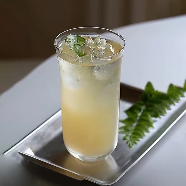 Stilfuldt isglas, friskt og elegant drikkeglas