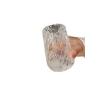 Miniatyrbild 1 av 5: Transparent Glasmugg med Barkm枚nster och Rostfritt St氓lskiva