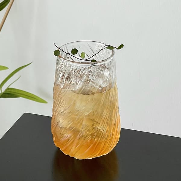 Iceberg-tekstur og gradientglas, stilfuld kreativ vandkop