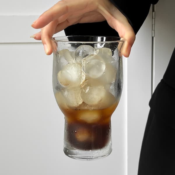 Stilfuldt gennemsigtigt glas, multifunktionelt drikkeglas til hjemmet