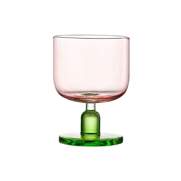 Tonet glas med høj fod
