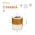 Pikkukuva 10 / 11: Wilmax | tee- ja kahvilasit kahvalla | 6 kpl:n setti | 100 ml |