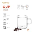 Pikkukuva 2 / 11: Wilmax | tee- ja kahvilasit kahvalla | 6 kpl:n setti | 100 ml |