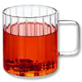 Miniatyrbild 8 av 11: Wilmax Termoglas med handtag - Set om 6 - 400 ml - Räfflade glasglas