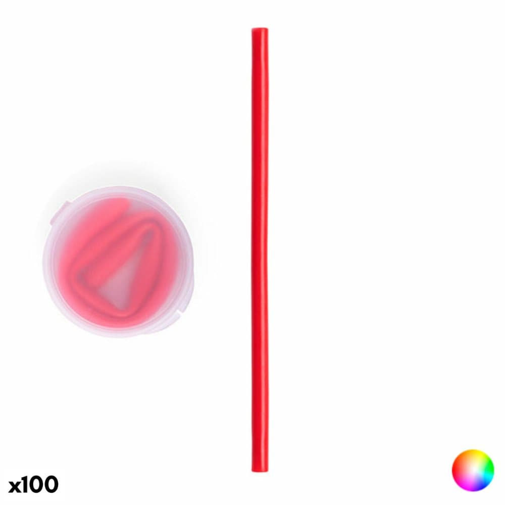 Återanvändningsbart sugrör 146291 (100 antal) - Vit