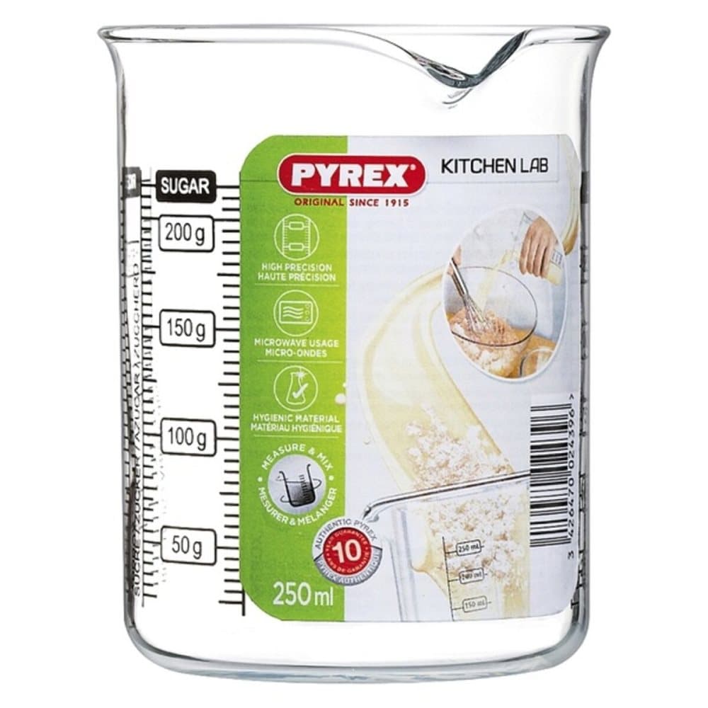 Glas Pyrex Kitchen Lab Transparent Glas - 0,25 L