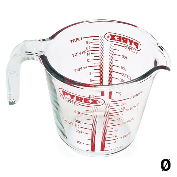 Måttkanna Pyrex Classic Vidrio Transparent Glas - 1 L