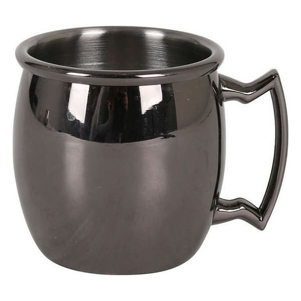 Ølkrus Inde Mini Luxury Sort Rustfrit stål 60 ml 4,5 x 4,5 x 6 cm