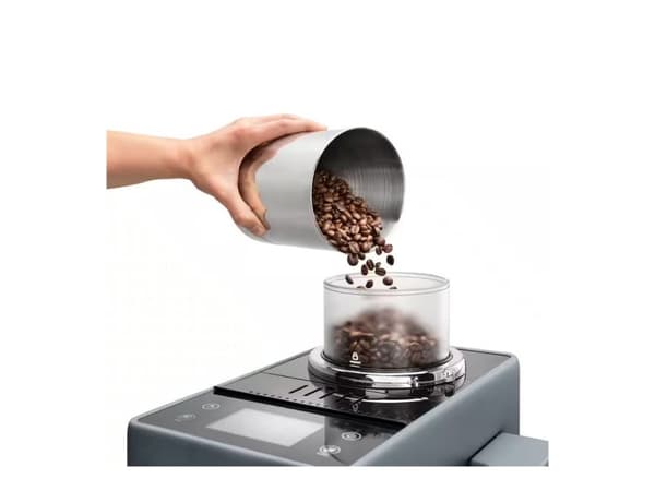 De’Longhi Rivelia EXAM440.55.G – Automatisk kaffemaskin med mjölkskummare – Stengrå