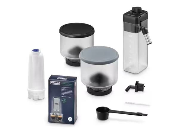 De’Longhi Rivelia EXAM440.55.G – Automatisk kaffemaskin med mjölkskummare – Stengrå