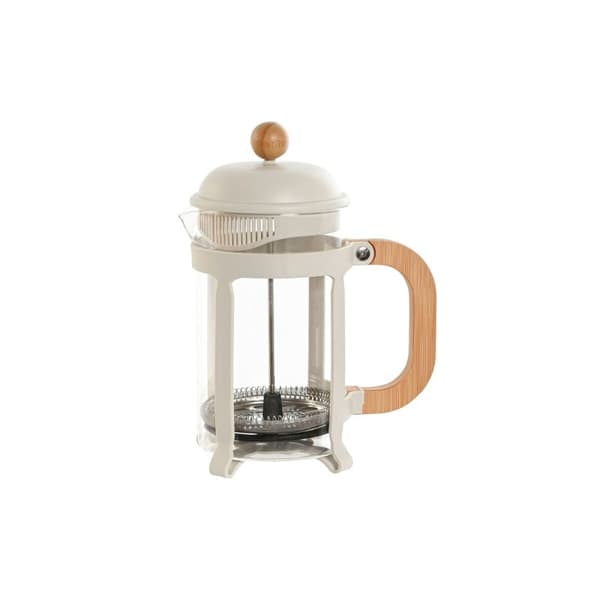 Kaffepress Home ESPRIT Vit Naturell Rostfritt stål 800 ml 15 x 10 x 22 cm