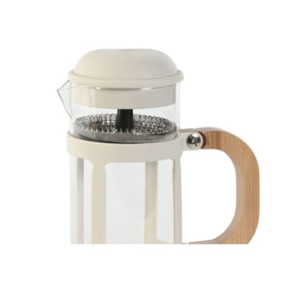 Kaffepress Home ESPRIT Vit Naturell Rostfritt stål polypropen 350 ml 13 x 8 x 19 cm